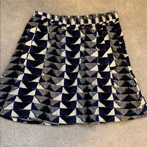 Black & Blue Mini Skirt